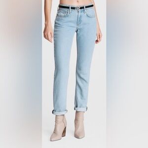 NWT - Rag & Bone Dre Featherweight Low-Rise Boyfriend Jeans in Blossom Size 31
